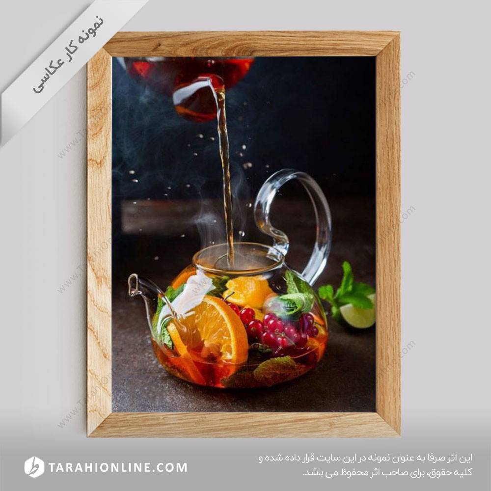 عکاسی از نوشیدنی ها - چای میوه ای ۱